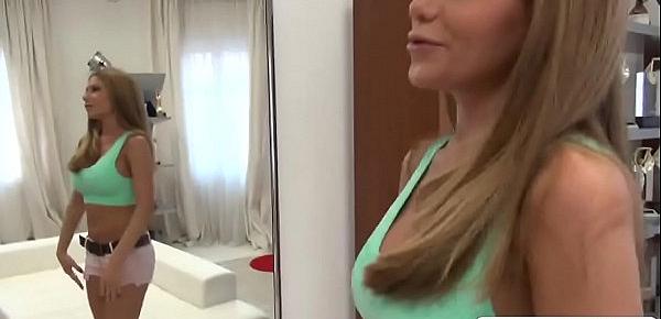  Perfect Body Brunette Teen Fucking In Front Of The Mirror On The Casting